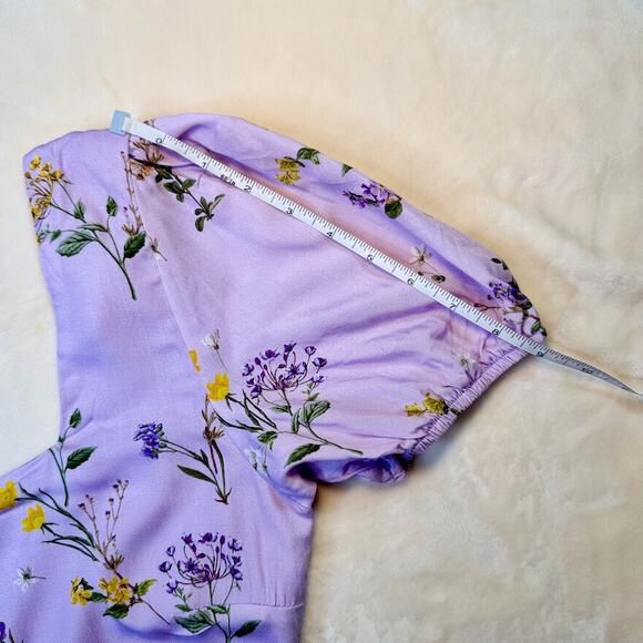 Showpo Artemis Crop Top Lavender Women’s 10 NWT Cottagecore Coquette Botanical - Picture 9 of 16